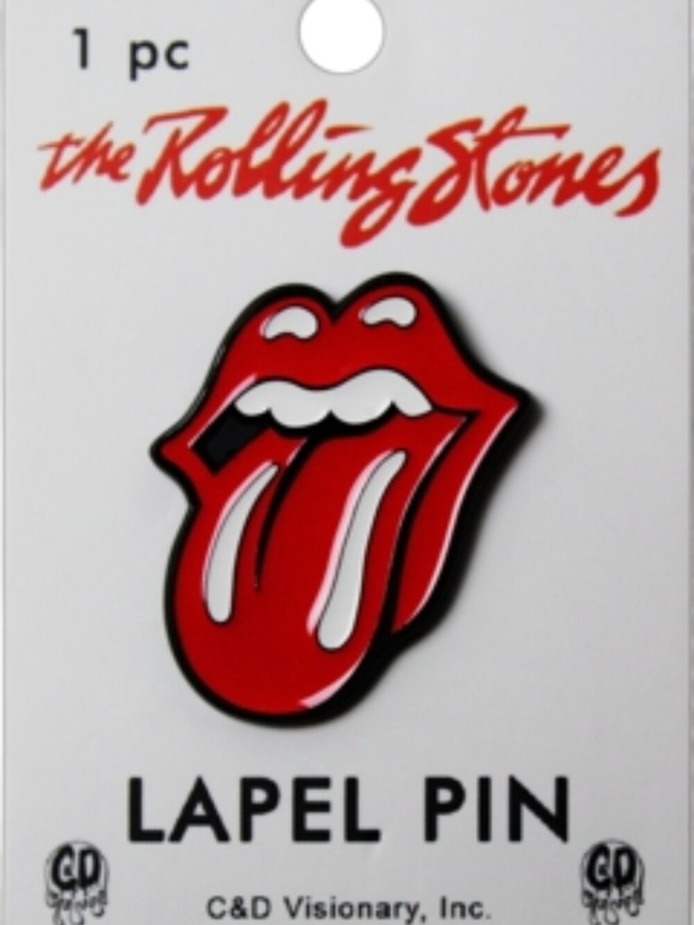 Rolling Stones - Enamel Pin - Iconic Red Tongue Logo 60s 70s Rock Music Gift